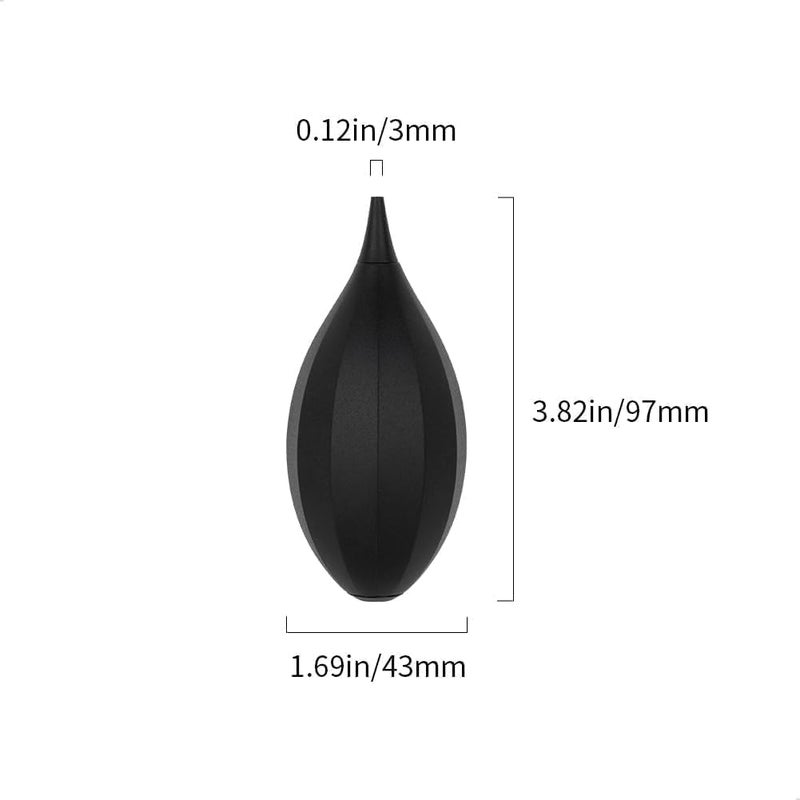 WATCHGET Soft Tip Air Blower Dust Blower for Coffee Grinders, Camera Sensors, Lenses, and Keyboards - Professional Espresso Machine Cleaning Tool with Rubber Pump, Black - Image 2